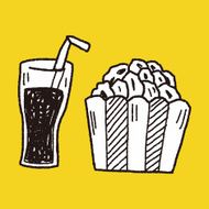 popcorn and drink doodle N5