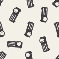 projector doodle seamless pattern background