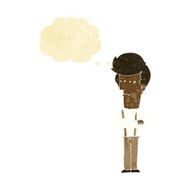 cartoon annoyed man with thought bubble N3