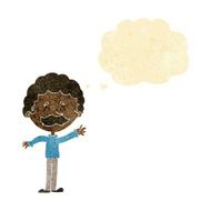 cartoon man with mustache waving thought bubble N3