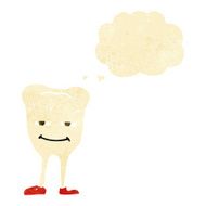 cartoon smiling tooth with thought bubble N2