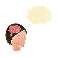 cartoon man thinking carefully with thought bubble N2
