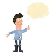 cartoon poor man with thought bubble N2