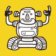 robot doodle N296