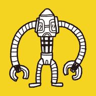 robot doodle N297