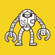 robot doodle N298