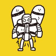 robot doodle N299