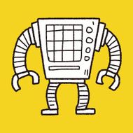 robot doodle N319