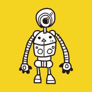 robot doodle N343
