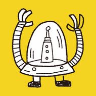 robot doodle N349