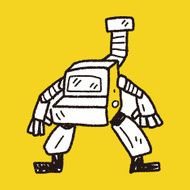 robot doodle N358
