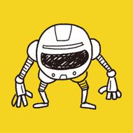 robot doodle N363