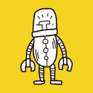 robot doodle N364