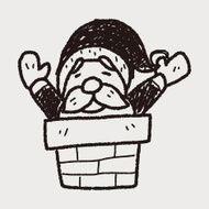 santa claus doodle N9