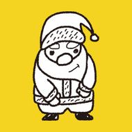 santa claus doodle N16