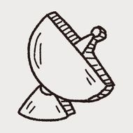 Satellite doodle drawing N9