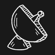 Satellite doodle drawing N10