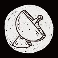 Satellite doodle drawing N11