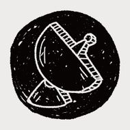 Satellite doodle drawing N12