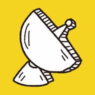 Satellite doodle drawing N15