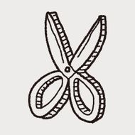 scissors doodle drawing N6