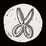 scissors doodle drawing N8