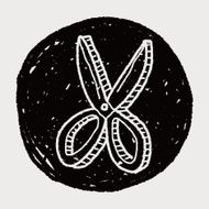 scissors doodle drawing N9