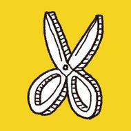 scissors doodle drawing N12