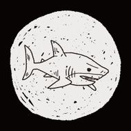 shark doodle N18