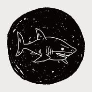 shark doodle N19