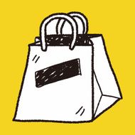 shopping bag doodle drawing N11