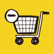 shopping cart doodle drawing N11