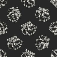 sleigh doodle seamless pattern background N2