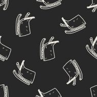 sleigh doodle seamless pattern background N3