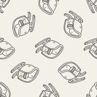 sleigh doodle seamless pattern background N4