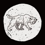 Smilodon doodle N5