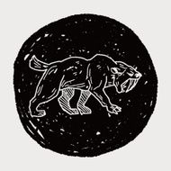 Smilodon doodle N6