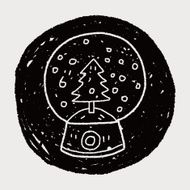 snow ball doodle N6