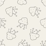 snow doodle seamless pattern background