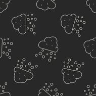 snow doodle seamless pattern background N2