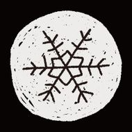 snowflakes doodle N10