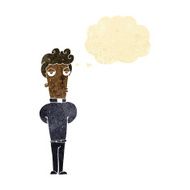 cartoon priest with thought bubble