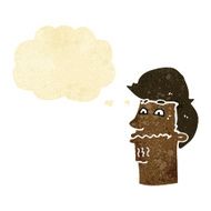 cartoon nervous man with thought bubble N7