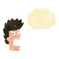 cartoon terrified man with thought bubble N6