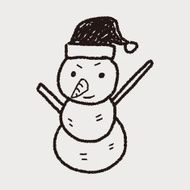 snowman doodle N10