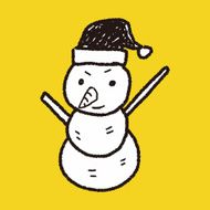 snowman doodle N16