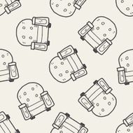 sofa doodle seamless pattern background N2