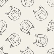 sofa doodle seamless pattern background N6