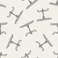 table doodle seamless pattern background