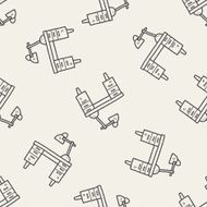 table doodle seamless pattern background N2